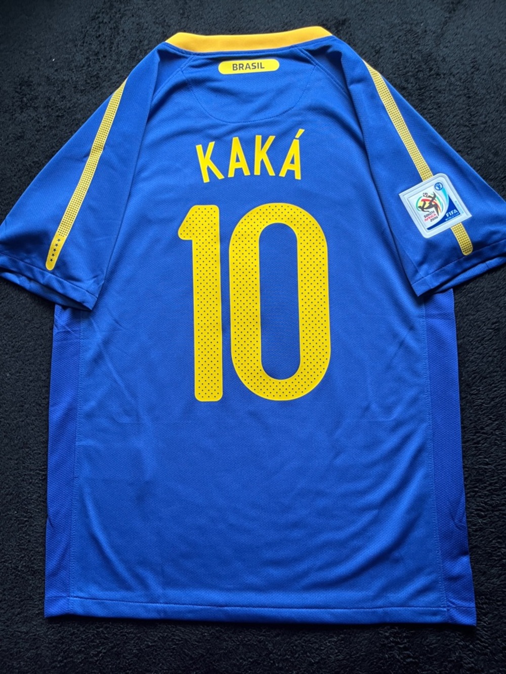 Kaka #8 Brazil Retro Blue Soccer Jersey 2014 Away